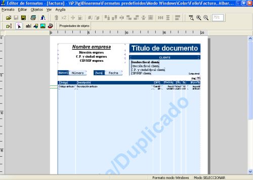 Editor de formatos