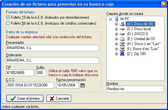 Recibos bancarios