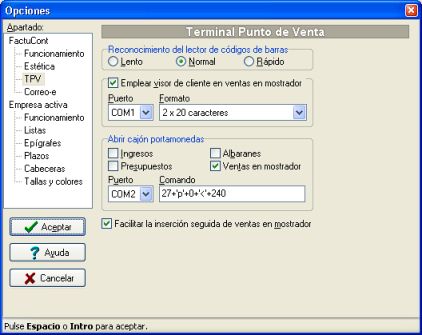 Configuración de FactuCont 5